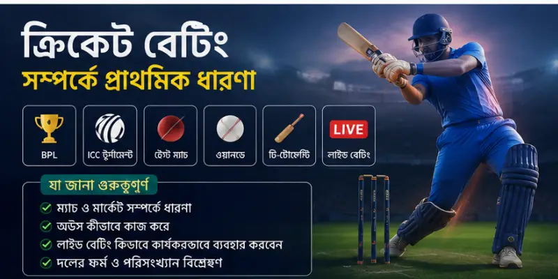 বাংলাদেশের নতুন ব্যবহারকারীদের জন্য ক্রিকেট বেটিং সম্পর্কে প্রাথমিক ধারণা ও নির্দেশিকা 